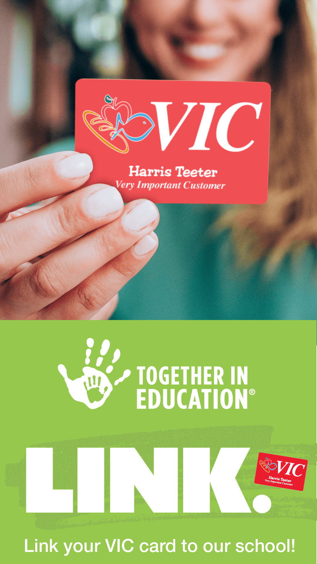 Together in Education. Link Your VIC card