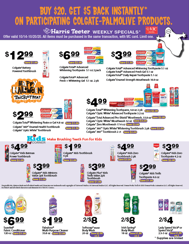 Harris Teeter; Colgate/Palmolive Promo Moola Saving Mom