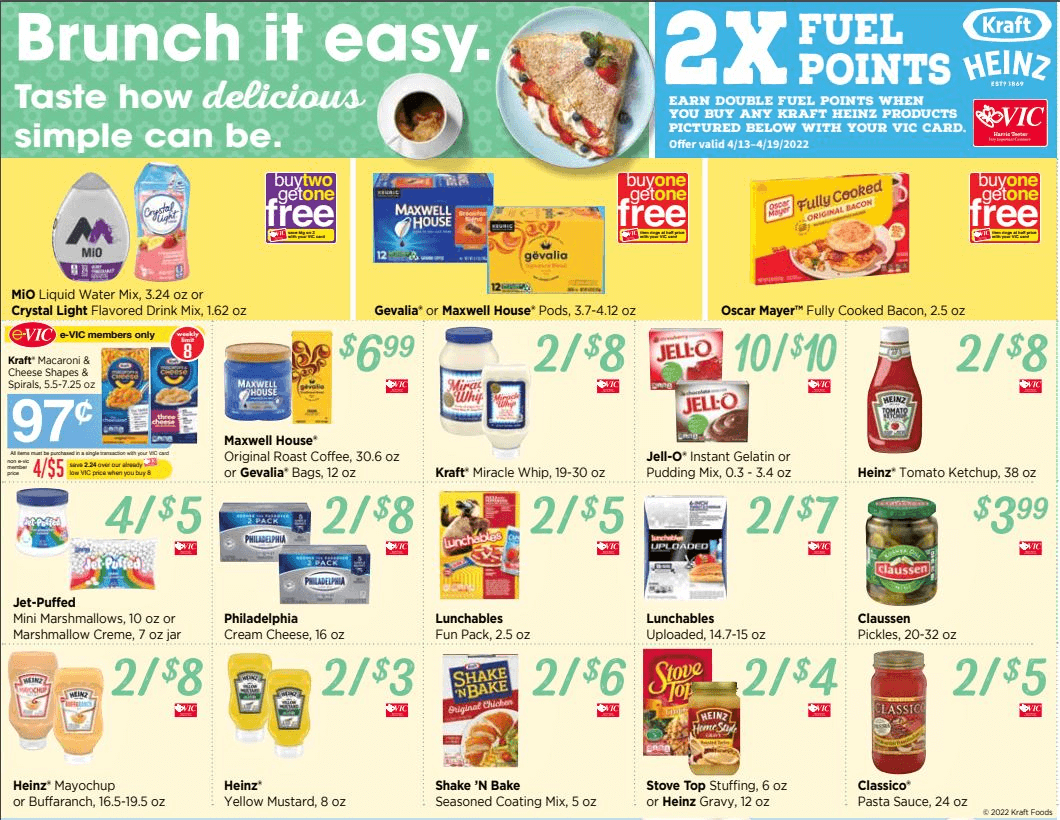 2X Fuel Points on Kraft Heinz